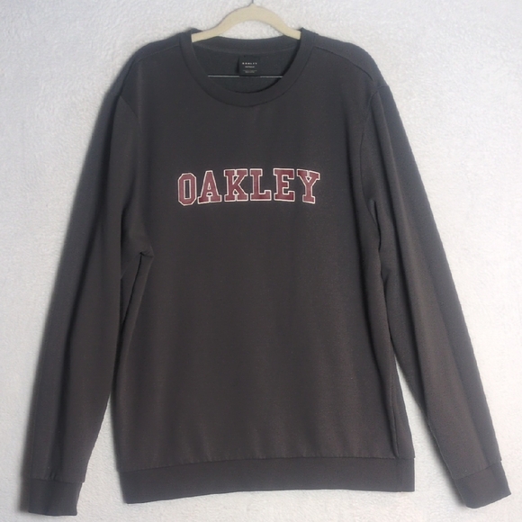 Oakley Unisex Gray Crewneck Long‎ Sleeve Shirt Size L - Picture 1 of 5